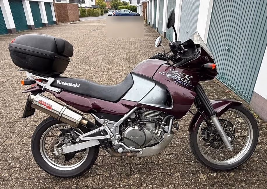 Kawasaki KLE 500, Haftpflichtschaden · Totalschaden: Gesamtansicht