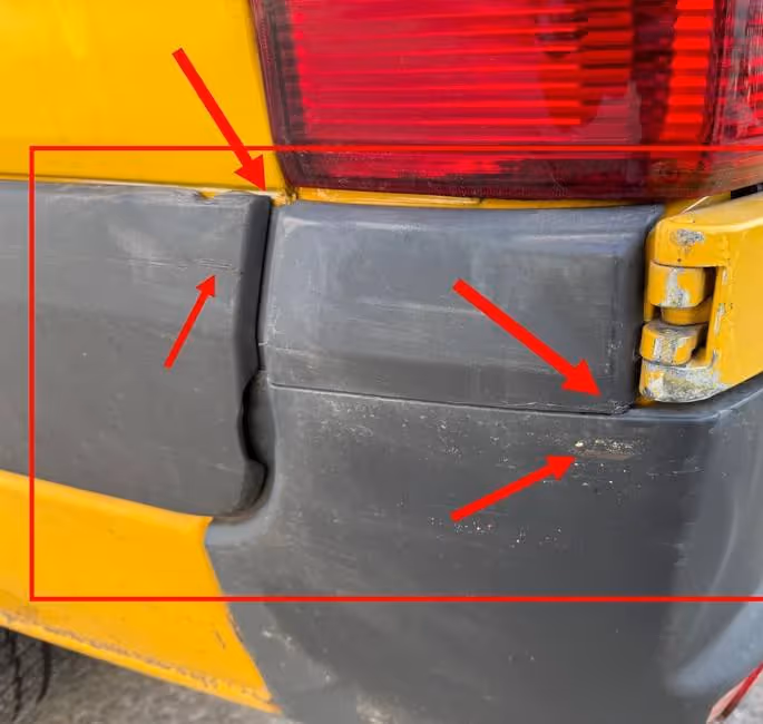 Mercedes Sprinter — Schadenbild aus dem Gutachten — Bild 2 von 4