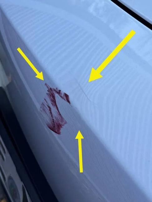 Tesla Model Y Long Range — Schadenbild aus dem Gutachten — Bild 2 von 4