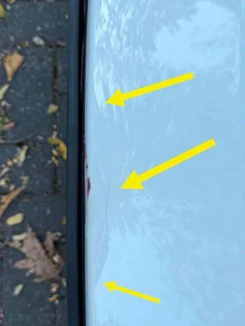 Tesla Model Y Long Range — Schadenbild aus dem Gutachten — Bild 4 von 4
